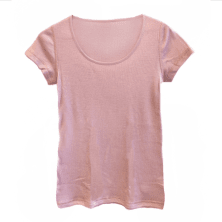 JOHA T-SHIRT ULL ROSA RIBBADSTICKAD DAM 