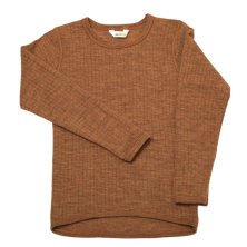 JOHA TRÖJA ULL CARAMEL BASIC BARN