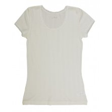 DAM JOHA ULL/SILKE-T-SHIRT, NATURVIT