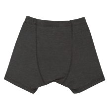 JOHANSEN BOXERSHORTS HERR MÖRKGRÅ ULL/SILKE