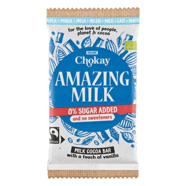 CHOKAY AMAZING MILK CHOKLAD SOCKERFRI eko