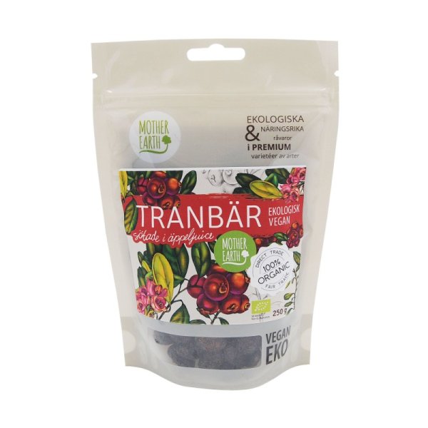 MOTHER EARTH TRANBÄR SÖTADE MED ÄPPLEJUICE eko