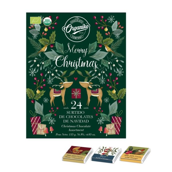ORGANIKO MERRY CHRISTMAS CHOKLAD KALENDER eko