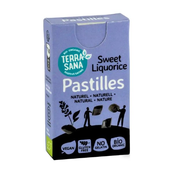 TERRASANA PASTILLER LAKRITS NATURELL eko
