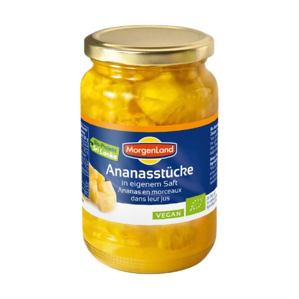MORGENLAND ANANASBITAR GLASBURK eko