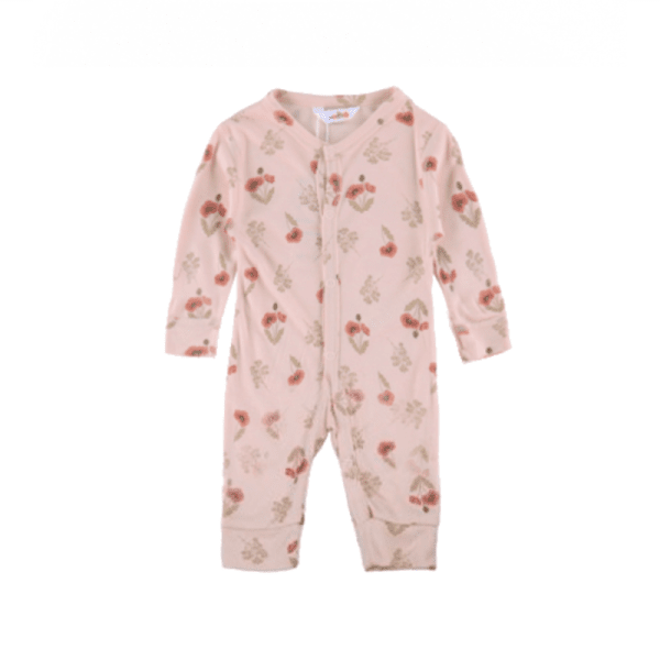 JOHA JUMPSUIT ROSA BLOMMOR BAMBU