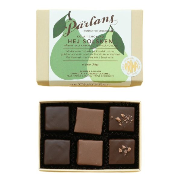 PÄRLANS KOLOR I CHOKLAD HEJ SOLSKEN BOX 