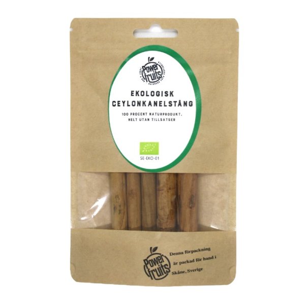 POWERFRUITS CEYLON KANELSTÅNG eko