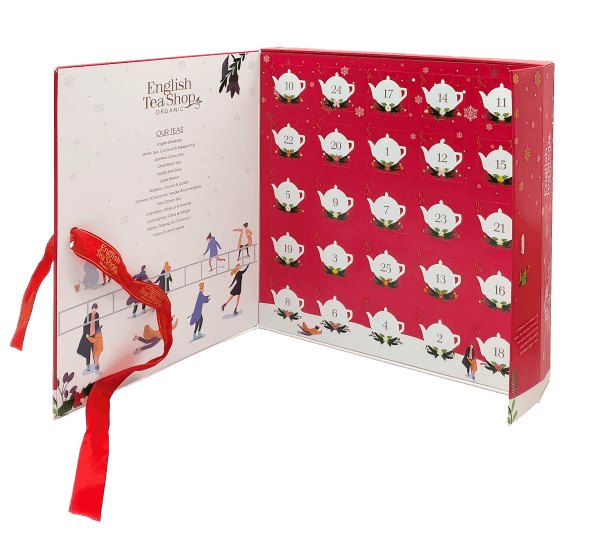 ENGLISH TEA SHOP TE ADVENTSKALENDER RÖD eko