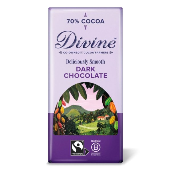 DIVINE SMOOTH DARK MÖRK CHOKLAD 70%