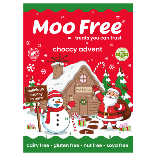 Moo Free Adventskalender Mjölkfri Mjölkchoklad