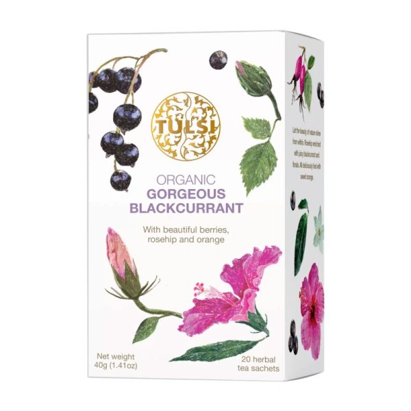 TULSI GORGEOUS BLACKCURRENT SVARTVINBÄR TE eko