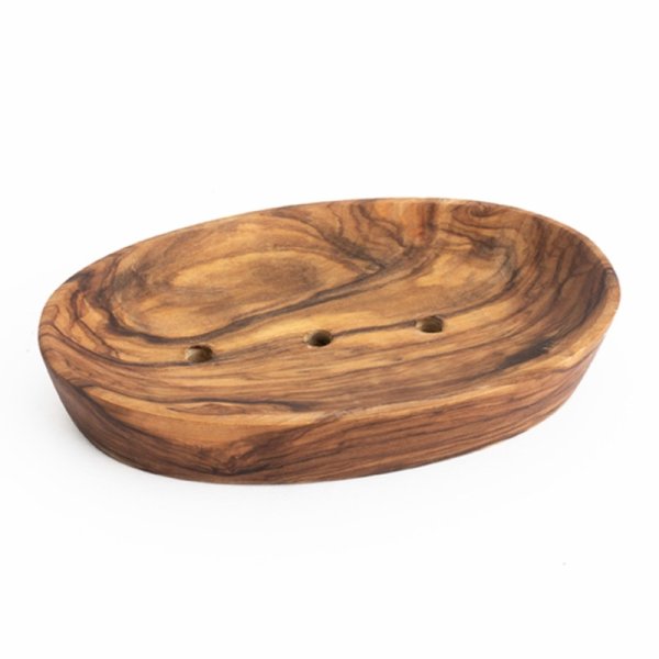 TVÅLHÅLLARE OLIVTRÄ