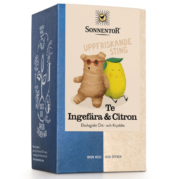SONNENTOR TE INGEFÄRA & CITRON eko